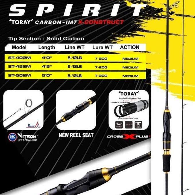 Rod SPINNING OXGN SPIRIT SOLID CARBON