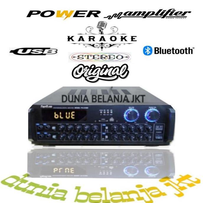 POWER AMPLIFIER USB BLUETOOTH COCOK BUAT SPEAKER 6, 8 10,12,15 INCH