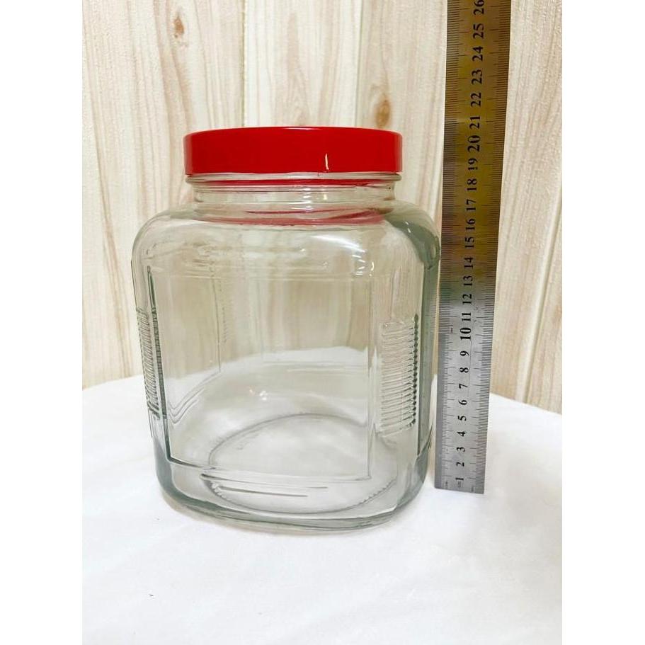 Toples Kaca Kedaung 4000ml/ Toples Kaca Kedap Udara 4 Liter/Toples Kue