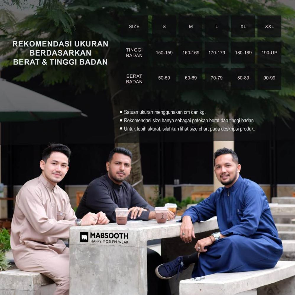 Original Baju Gamis Pria Resleting Lengan Panjang / Jubah Pria Dewasa