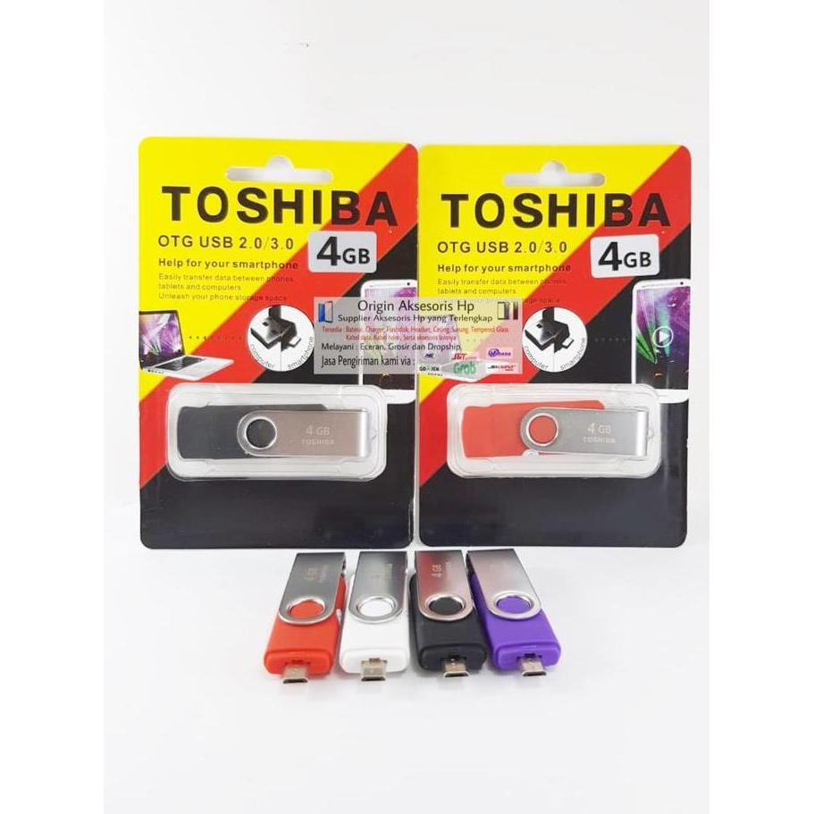 DR313 >> Flashdisk TOSHIBA OTG 4GB 4 GB Micro USB Original OEM Flashdrive