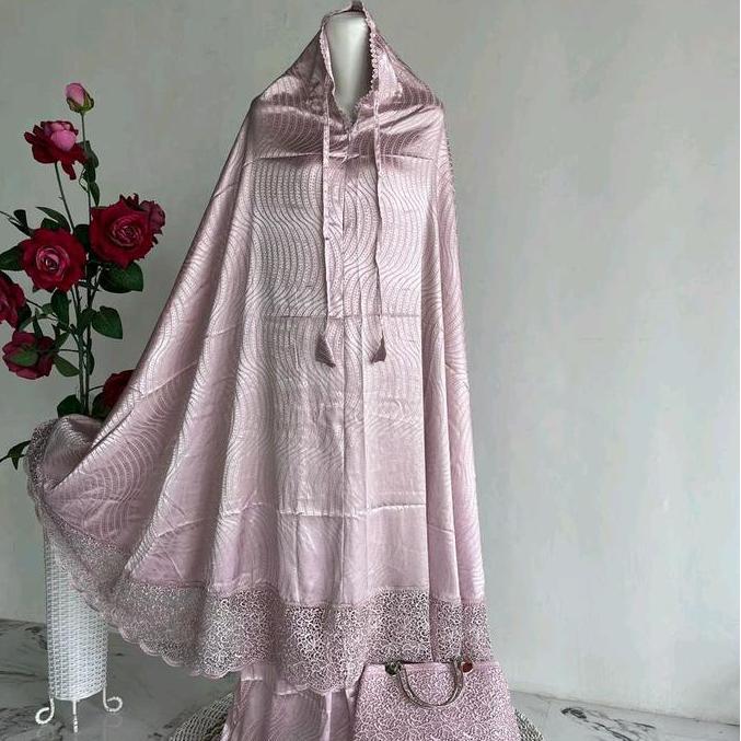 mukenah nurdifa jaguar kupu tas besi Dewasa Muslim Mewah