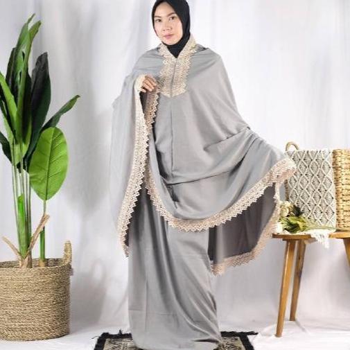 MUKENA DEWASA RENDA MEWAH JUMBO / MUKENA RENDA MEWAH 2in1 PREMIUM