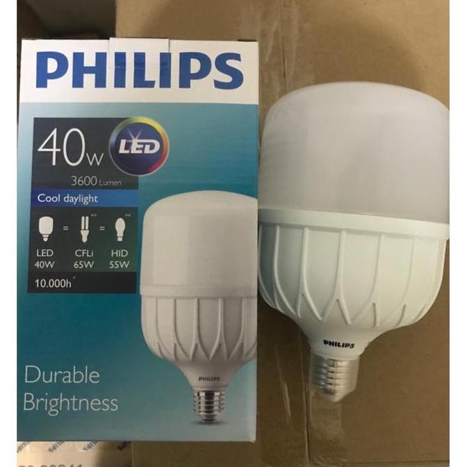 Allthebest- Bohlam Philips / LAMPU LED PHILIPS 40 WATT 40W 40 W JUMBO CAPSULE