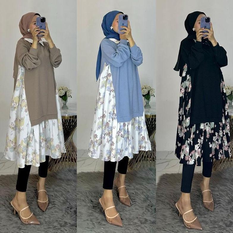 Tunik / Atasan / Baju Kondangan/Tunik Viral/ Tunik Oversize/Tunik Jumbo/Tunik LD 120CM/Tunik LD 130C