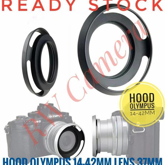 Metal Lens Hood 37Mm Lensa Olympus 14-42 Mm 14-42Mm Wide Angle Olimpus Best Quality