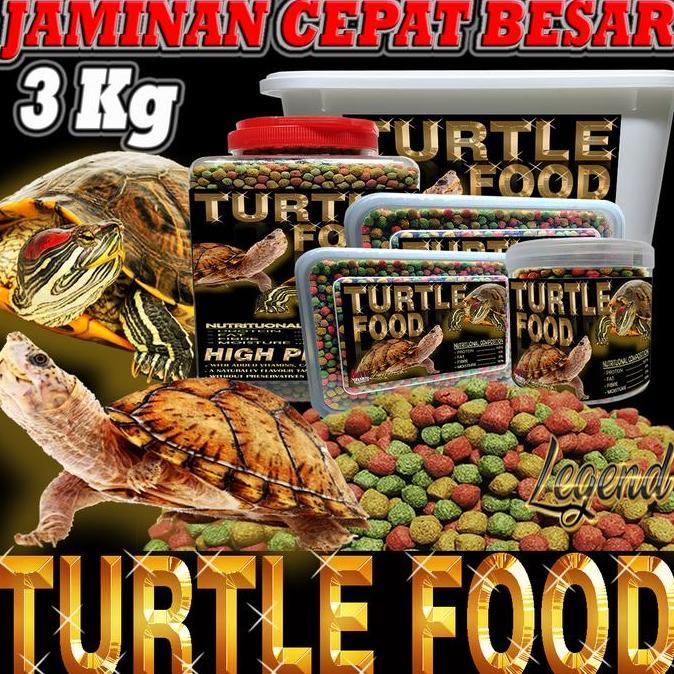 TERMURAH - 3KG MAKANAN KURA KURA RES BRAZIL AMBON PELET TURTLE DAMER DAMPUT MONBI