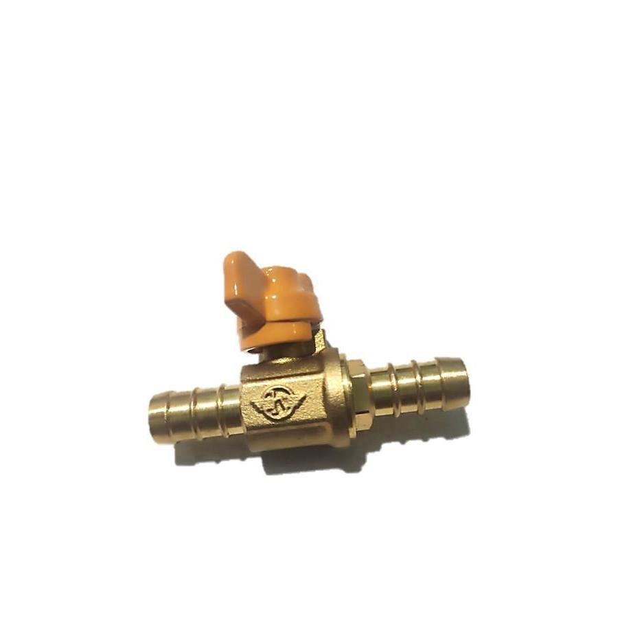 (Terbaru) Sambungan Lurus Selang Gas Elpiji Dengan Stop Kran Kuningan Bestseller