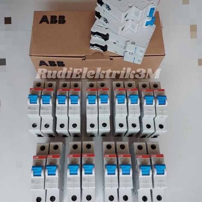 Allthebest- MCB ABB 1Phase Original PLN type SH 201 Biru