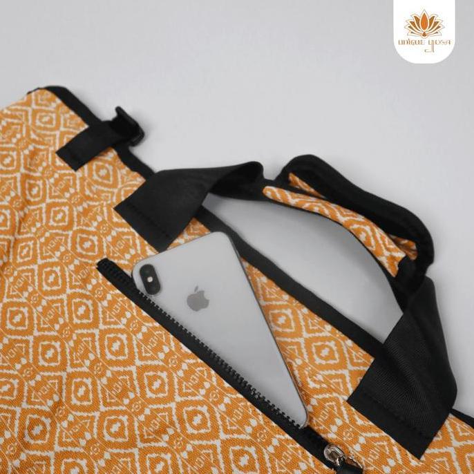 Tas Matras Yoga / Tas Yoga Mat Olahraga Motif Batik Bahan Kanvas / Speedy Bag Yoga Motif