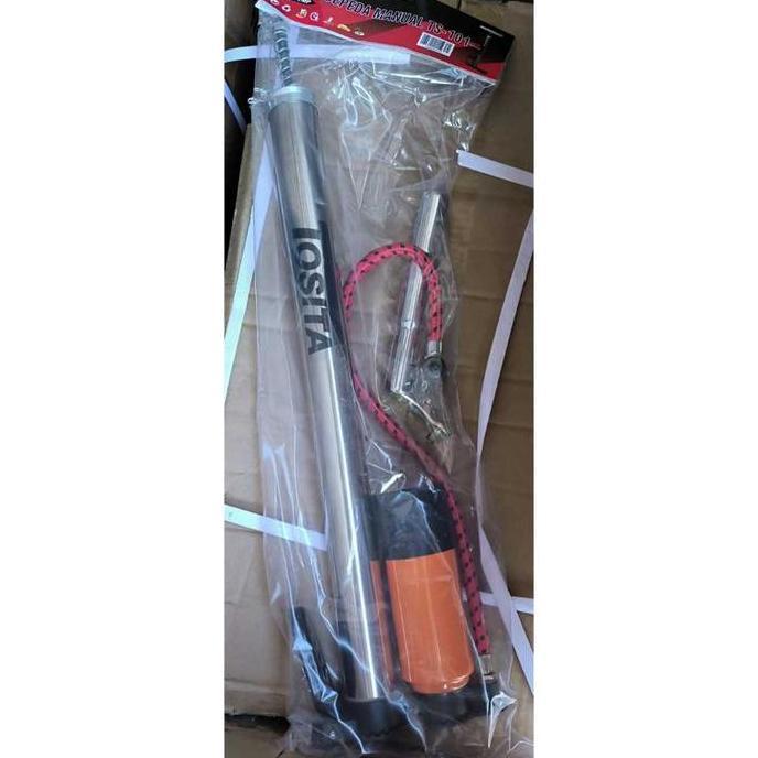 Pompa Sepeda & Motor Aluminium / Pompa Angin Ban Tabung + Meteran YSK VIPER