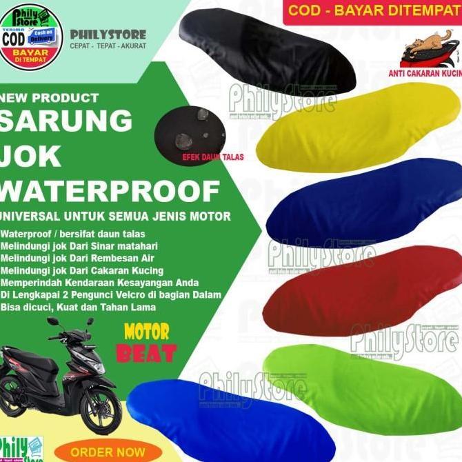 Allthebest- Cover Jok Sarung Jok Motor Vario 110 125 150 160 Spacy Beat Anti Air