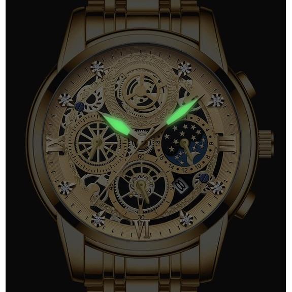 NEW DEALS COD Jam Tangan Pria JP-17  Luxury Original Analog Sporty Full Stainless Tahan Air 3atm Jam