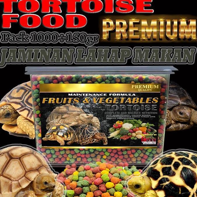 TERBARU - Makanan pakan premium tortoise kura-kura darat sulcata hermani torto food