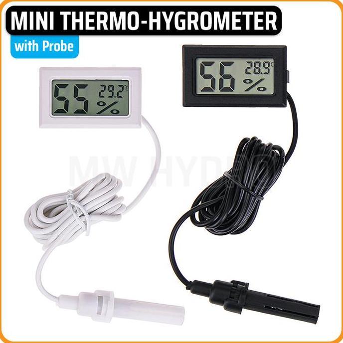Mini Digital Thermometer & Hygrometer with Probe
