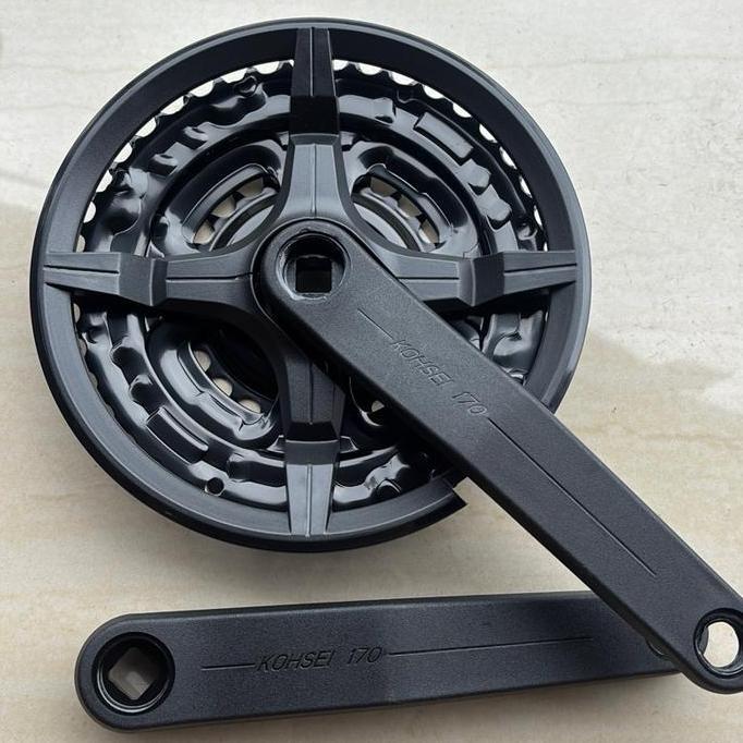 Crank set chainwheel pacific gir depan 3 susun 42t bb as kotak sepeda mtb federal minion [terbaik]