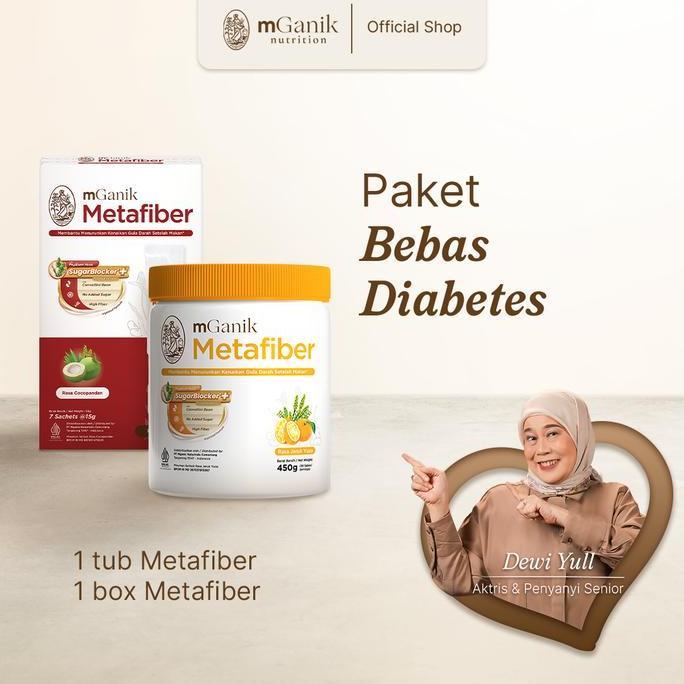 Lansungkirim- Mganik Metafiber Yuzu 450Gr  + Mganik Metafiber 105Gr