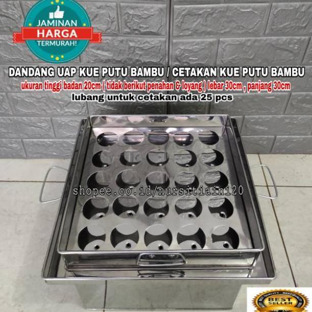 [RY] Dandang Uap Kue Putu Bambu - Cetakan Kue Putu