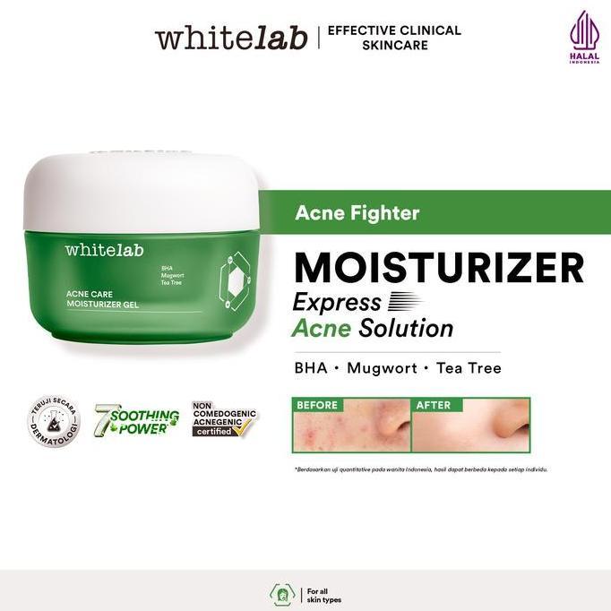 Bytxc- [Flashsale] Whitelab 5Pcs Paket Acne Lengkap - Facial Wash, Toner, Serum, Moisturizer, Acne C