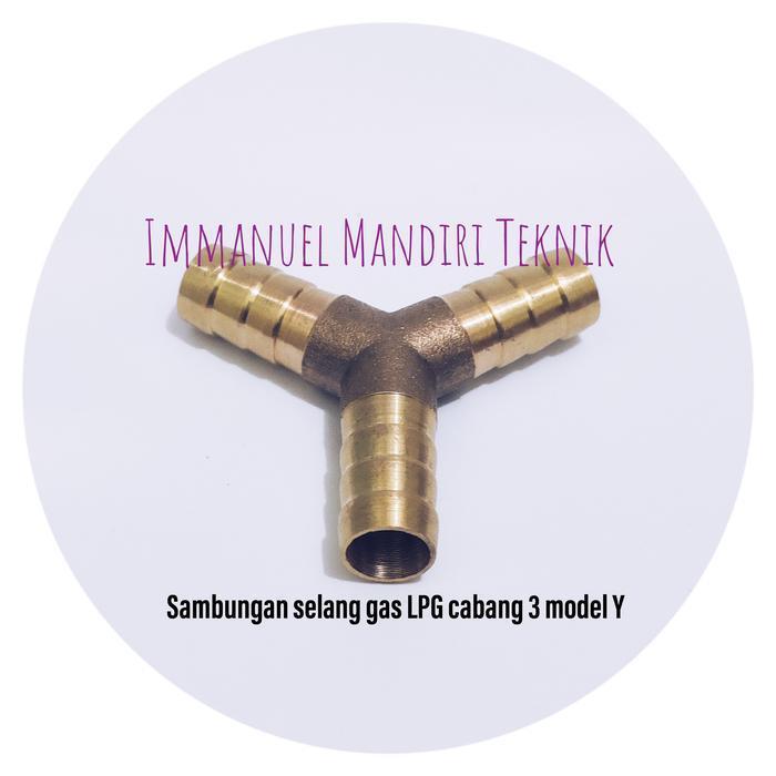 (Diskon) Sambungan Selang Gas Cabang 3 / Y Selang Gas Lpg / Nepel Gas Lpg Bestseller