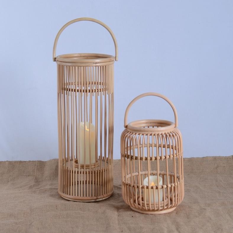 [ZR] Rattan Lantern Natural Rotan Asli Kualitas Export RCLP-20010/RCLP-20024