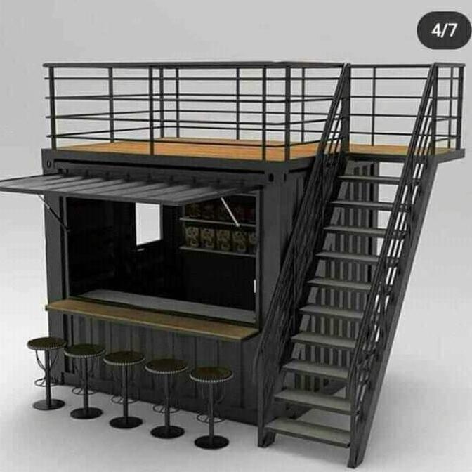 Terlaris Booth Container Double Deck, Mini Cafe
