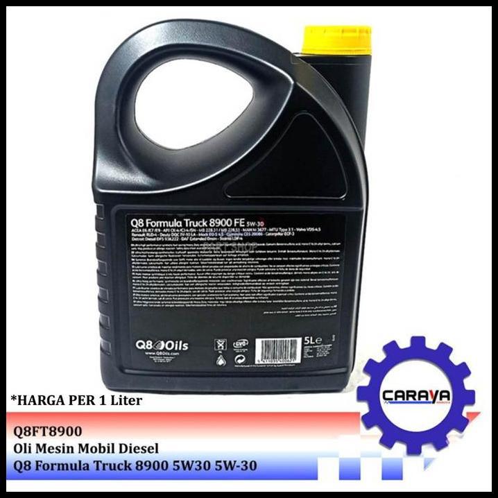 DISKON OLI MESIN MOBIL DIESEL Q8 FORMULA TRUCK 8900 5W30 5W-30 
