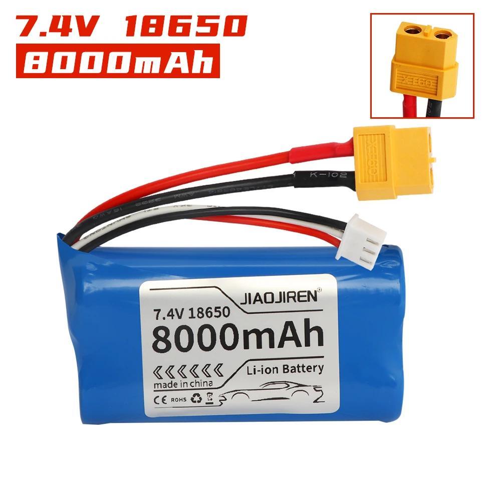 2S Li-ion battery  8000mAh 18650 XT60 for Henglong 3818 3819 3838 3878 3888 3898 3909 3918 3938 3939
