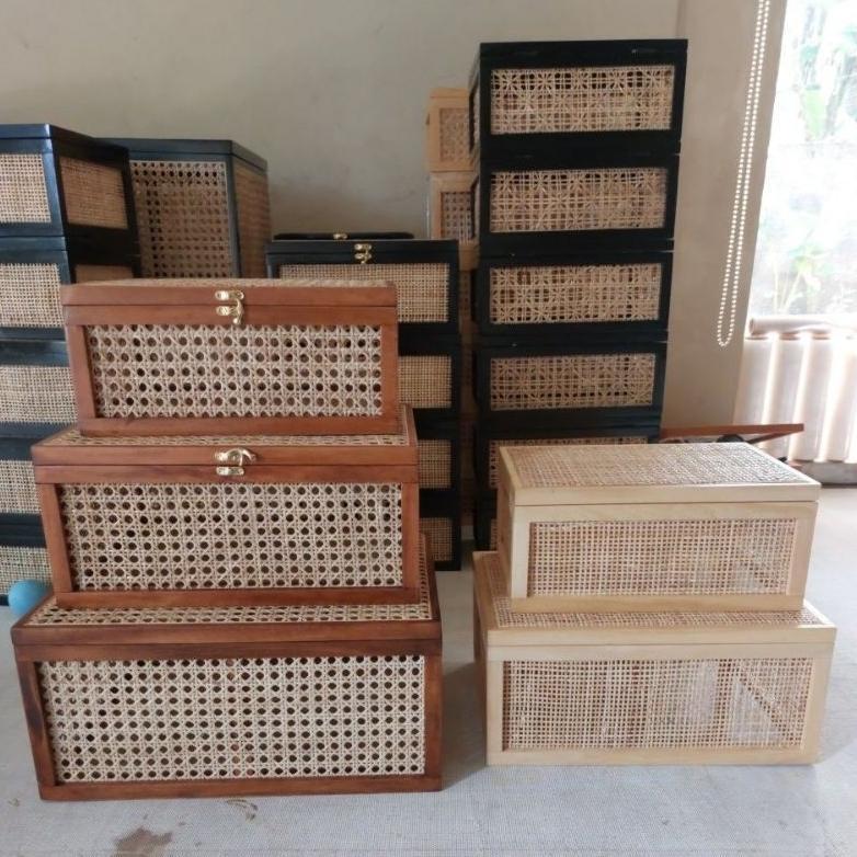 [RTN] Box Rotan isi 3 dan isi 2 Webbing Open