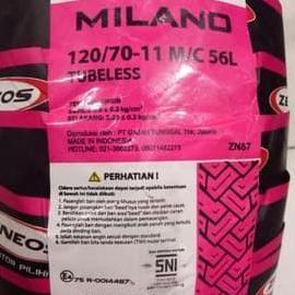 BAN TUBELESS ZENEOS MILANO MOTOR VESPA PRIMAVERA 120/70 Ring 11