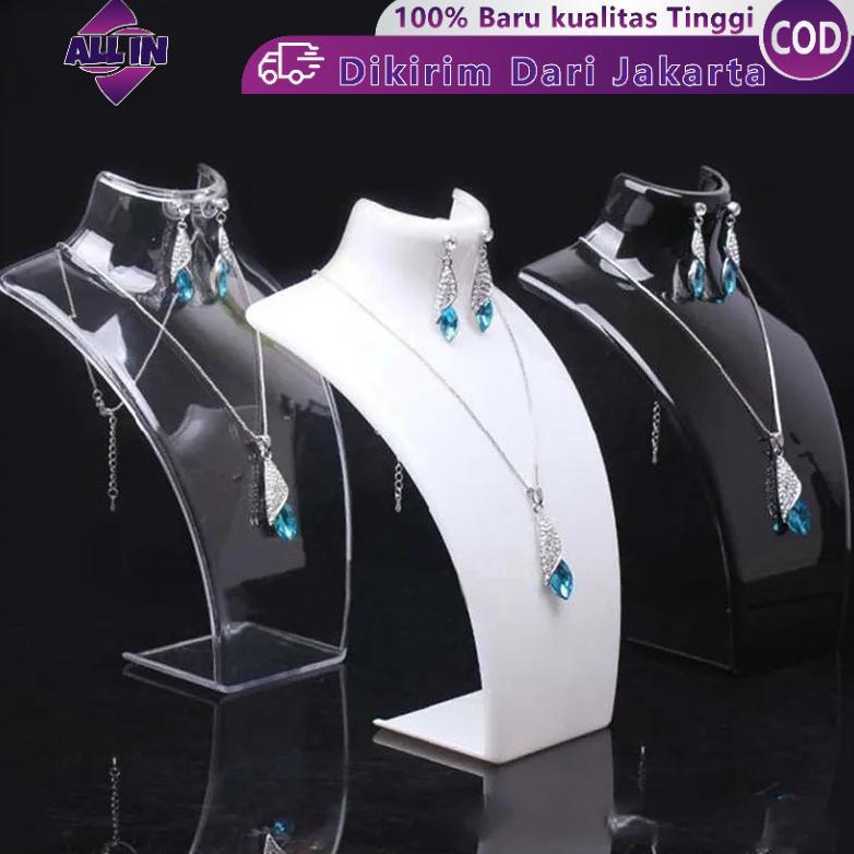Patung Akrilik Display Patung Display Leher Display Kalung Pajangan Kalung Display Pajangan Display