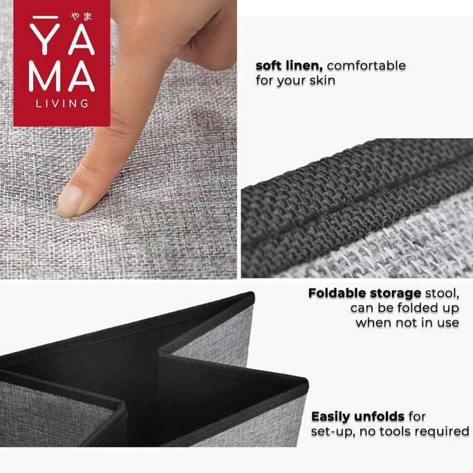 YAMA KAGAMI Storage Box Stool Kotak Penyimpanan Serbaguna