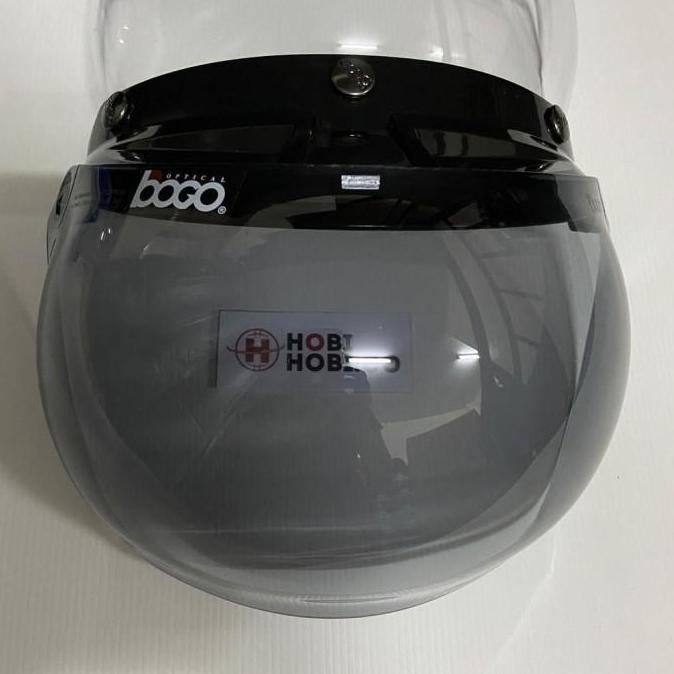 KACA BOGO ORIGINAL KACA ASLI HELM BOGO CEMBUNG CLEAR RETRO