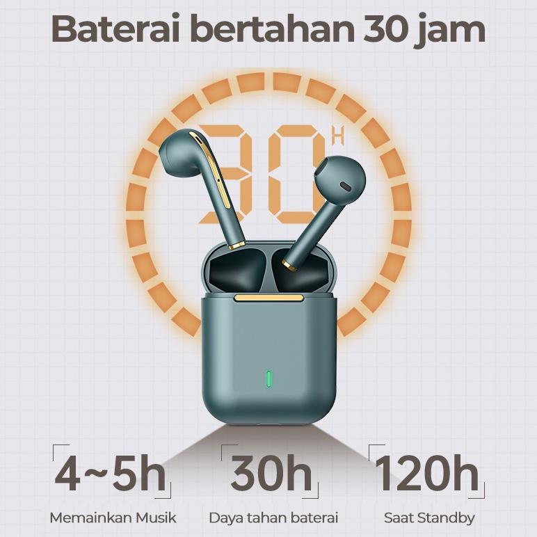 TERBARU (HOT)BASIKE Headset Bluetooth TWS Wireless Earphone Earbuds Gaming Original WaterProof TW11 