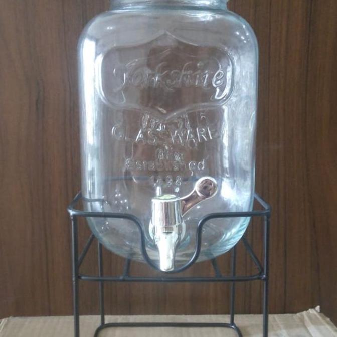 Dispenser Kaca/Gelas Storage Drink/Mason Gelas Jar/Beverage Glass