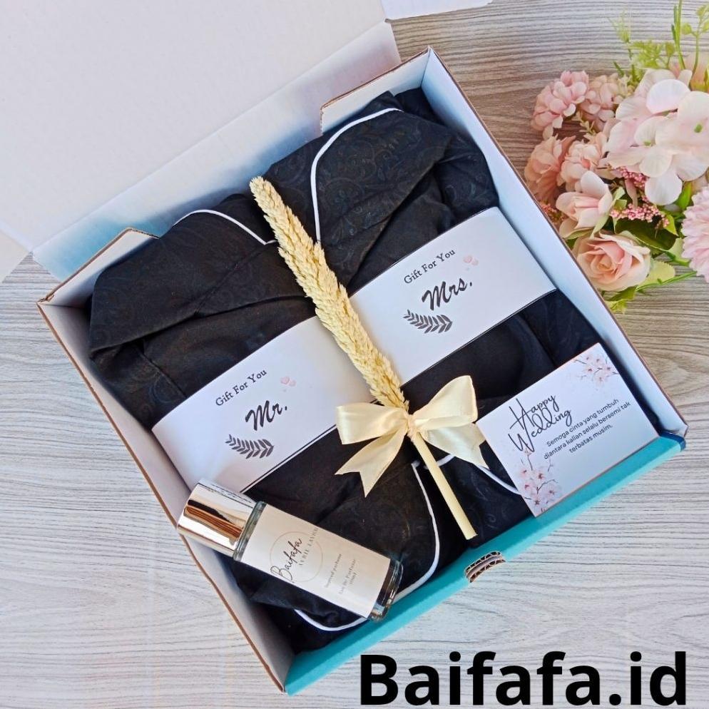 PROMO TERBARU HAMPERS SETELAN PIYAMA PRIA DAN DASTER PIYAMA  WANITA | HAMPERS WEDDING BAJU TIDUR