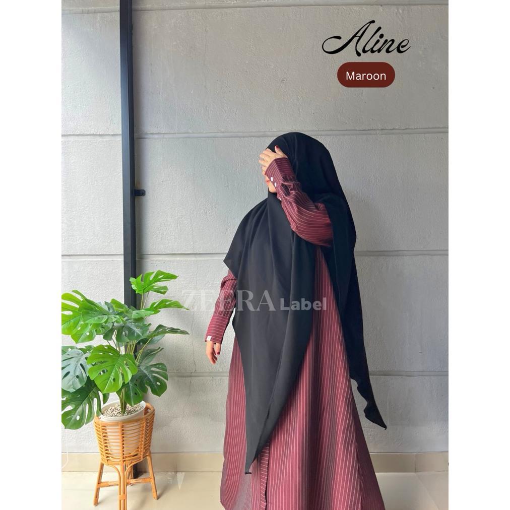 Aline Stripe Dress Gamis Salur Belluci