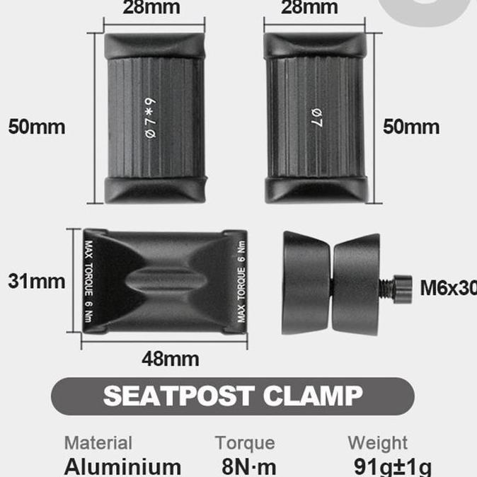 OG EVKIN SEATPOST SADDLE C3 CLAMP  Default