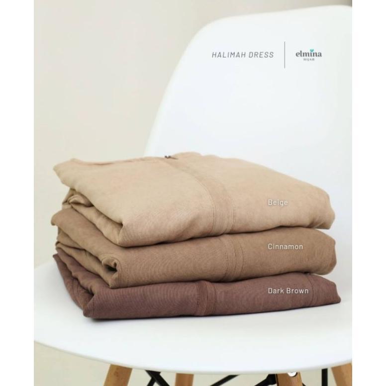 Halimah Dress Gamis Corduroy Elmina Hijab S-XXL