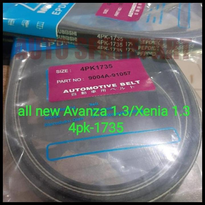 TERLARIS FAN VAN V BELT TALI KIPAS 4PK-1735 ALL NEW AVANZA XENIA 1.3CC 4PK1735 