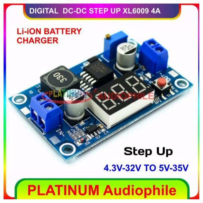 Step Up Modul XL6009 Digital DC To DC Step Up Adjustable