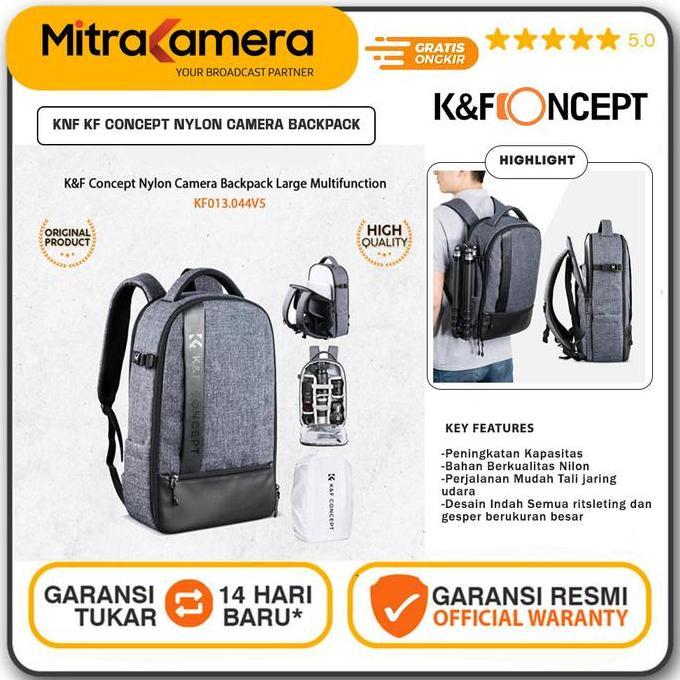 KYOMIE KNF KF Concept Nylon Camera Backpack Large Capacity MultiFunction