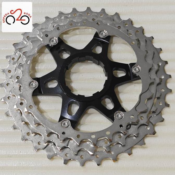 Spider Cassete Cog Shimano 105 hanya 3gir terbesar saja - NEW