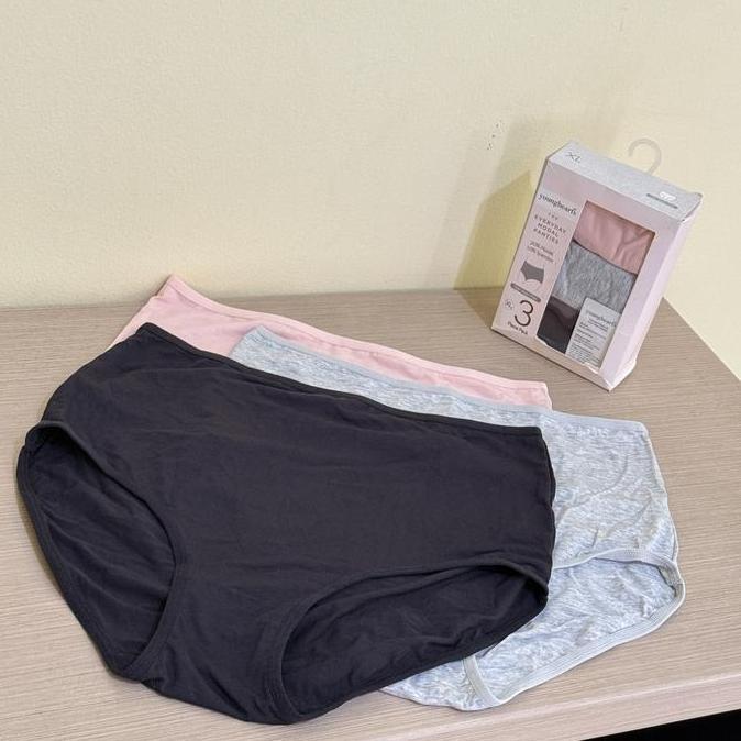 Sale Young Hearts Maxi Panty Charming Dark Isi 3Pcs Y20-300888 Celana Dalam