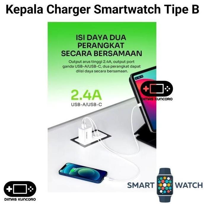 Kepala Charger Smartwatch Tipe B charging garmin instinct enduro epix pro type c murah