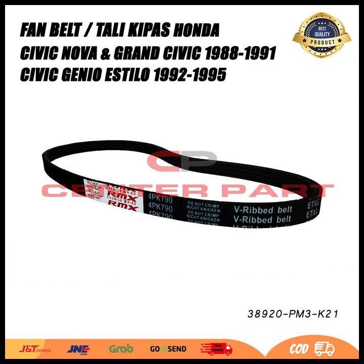 TERLARIS FANBELT FAN BELT BELTING CIVIC GENIO ESTIO 1992 1993 1994 1995 