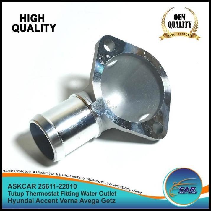 DISKON TUTUP THERMOSTAT FITTING WATER OUTLET HYUNDAI ACCENT VERNA AVEGA GETZ 