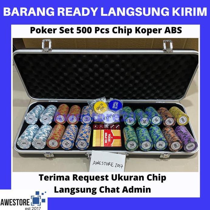 Board Game Koin Kartu Permainan Keluarga Ngumpul Party Asah IQ Set 500 Pcs Chip