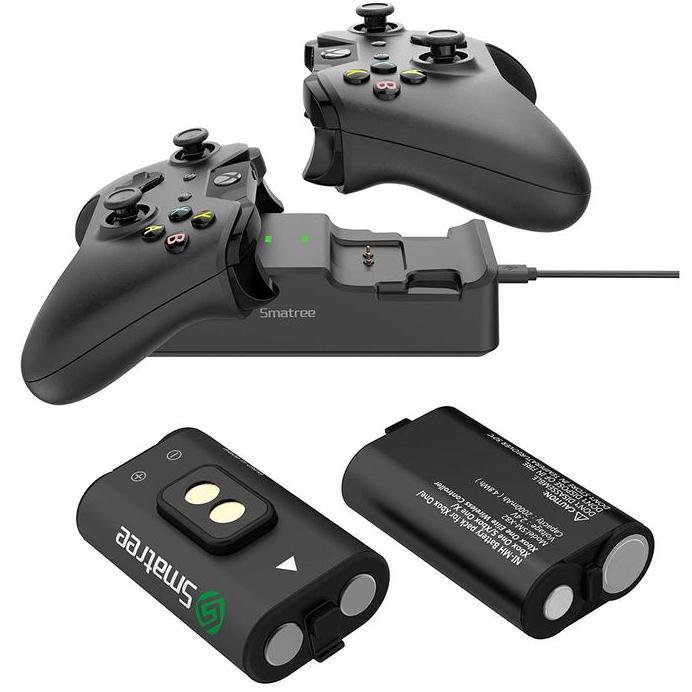 Smatree Battery Kit with Charging Dock for Xbox Xbox One Xbox One S Xbox One X Xbox One Elite Xbox S