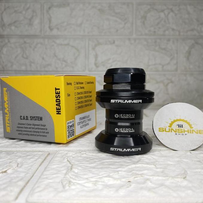 Headset Bearing STRUMMER EC30R Kom Fork Steertube Standard DRAT ULIR 25.4mm Tiang Stem Insert 22.2mm